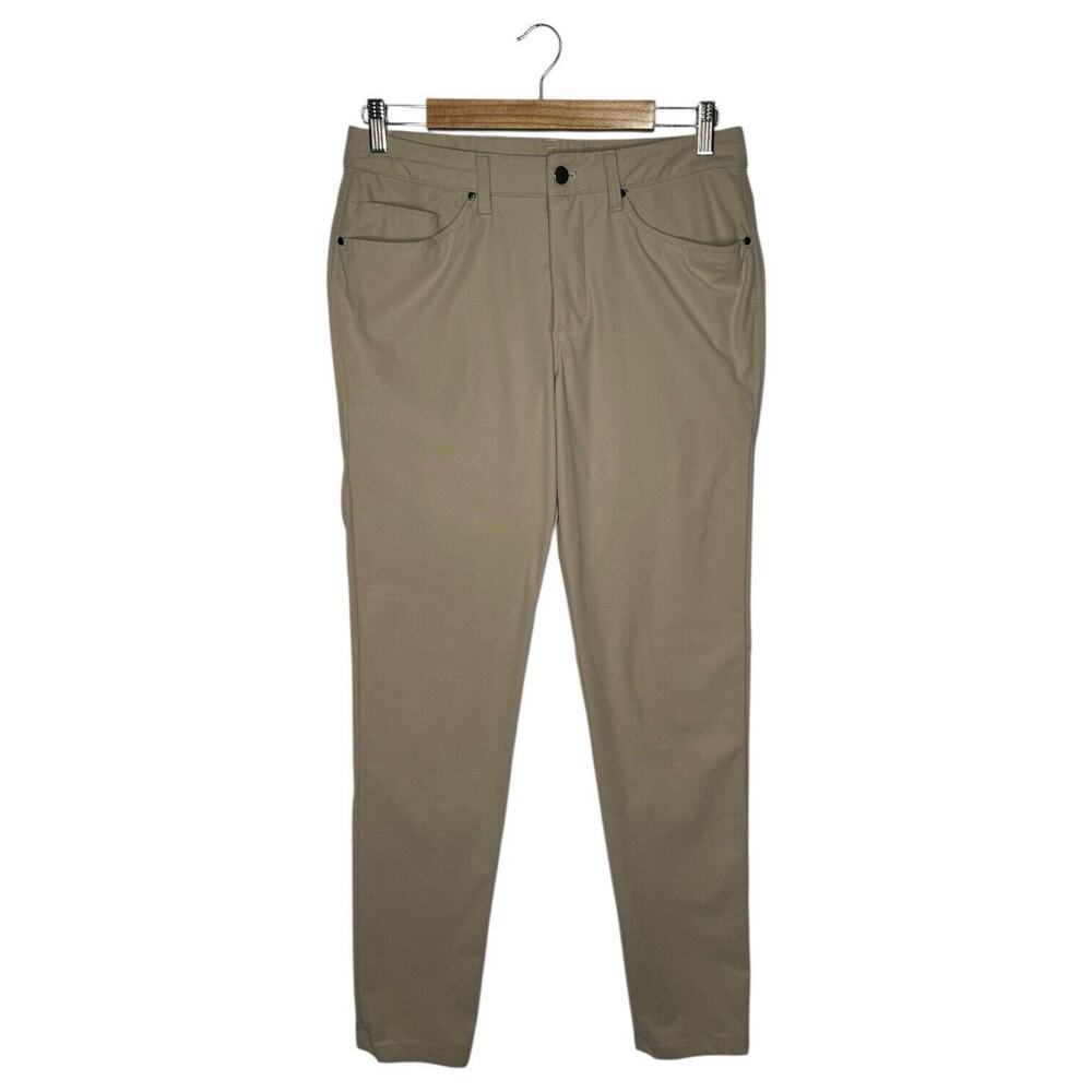 Lululemon Pants Mens 31 Tan ABC Classic Warpstreme Stretch Pockets M5ADAS